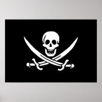 Jack Rackham; drapeau Jolly roger; pirate