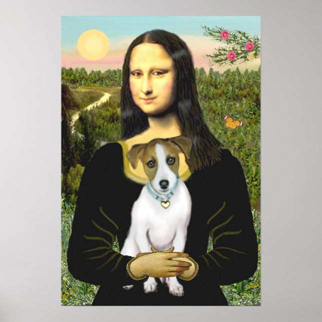 Affiche Jack Russell 10 - Mona Lisa (Devant)