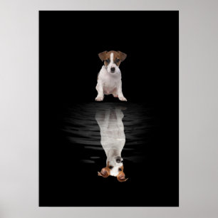 Affiche Jack Russell Aimer Cute Jack Russell