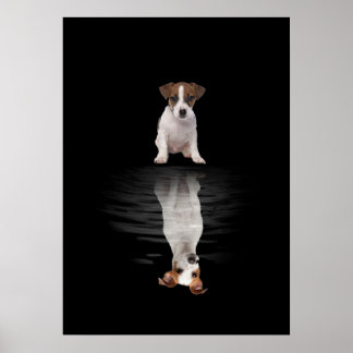 Affiche Jack Russell Aimer Cute Jack Russell