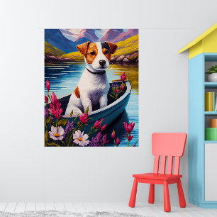 Affiche Jack Russell sur une pagaie : Une aventure panoram