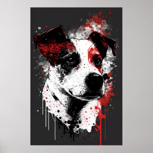 Affiche Jack Russell Terrier Portrait