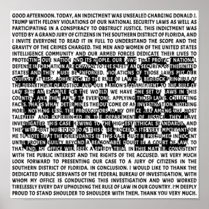 Affiche Jack Smith Anti Trump Accusation Citation politiqu