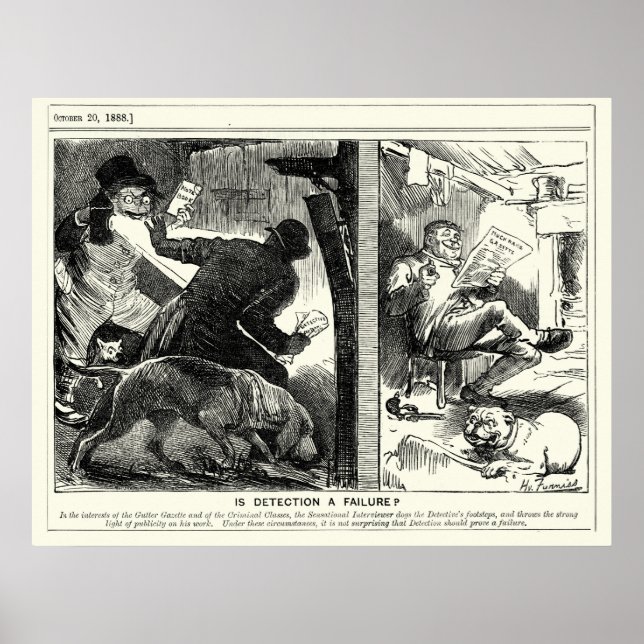 Affiche Jack the Ripper - Is Detection A Failure, 1888 (Devant)