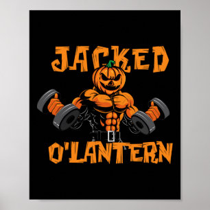 Affiche Jacked O'lantern Halloween Gym Entraînement Soulag