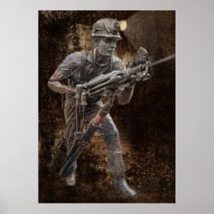 Affiche JACKLEG DRILLING by MINER