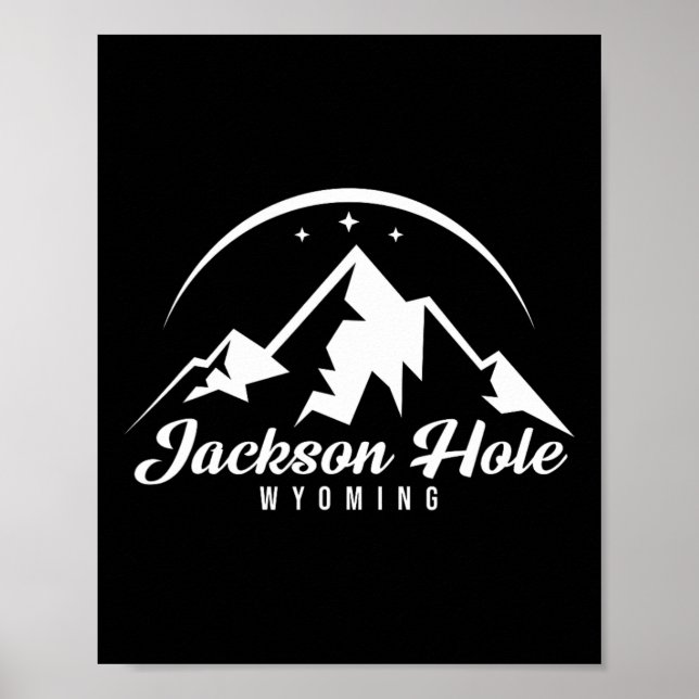 Affiche Jackson Hole Wyoming Station de ski Ski Snowboardi (Devant)