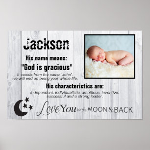 Affiche Jackson Photo et nom Signification