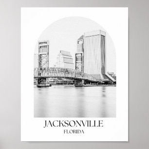 Affiche Jacksonville Florida Arch