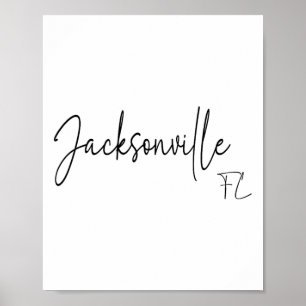 Affiche Jacksonville Floride Ca Rétro