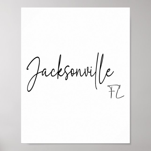 Affiche Jacksonville Floride Ca Rétro  (Devant)