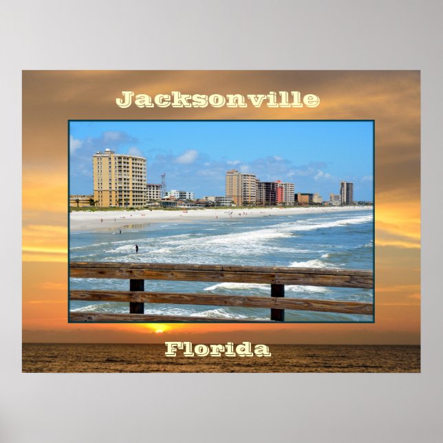 Affiche Jacksonville, Floride paysage (Devant)