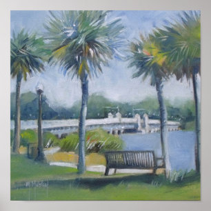 Affiche Jacksonville Floride Pont Ortega