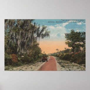 Affiche Jacksonville, Floride - Vue de John Anderson