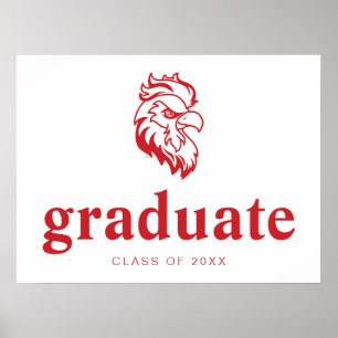 Affiche Jacksonville State University Gamecocks Red Eagle