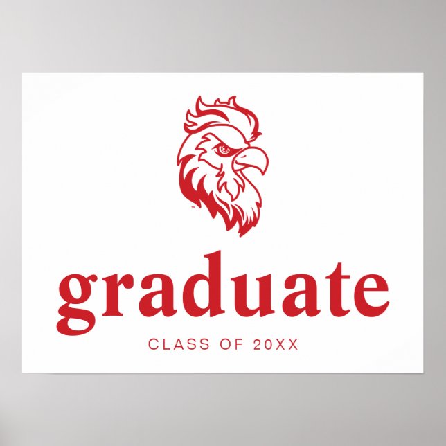 Affiche Jacksonville State University Gamecocks Red Eagle (Devant)