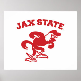 Affiche Jacksonville State University JAX State Gamecocks