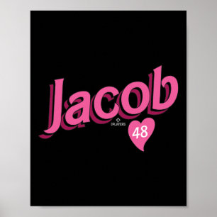 Affiche Jacob Degrom Texas Vendre la Saint-Valentin Mlbpa