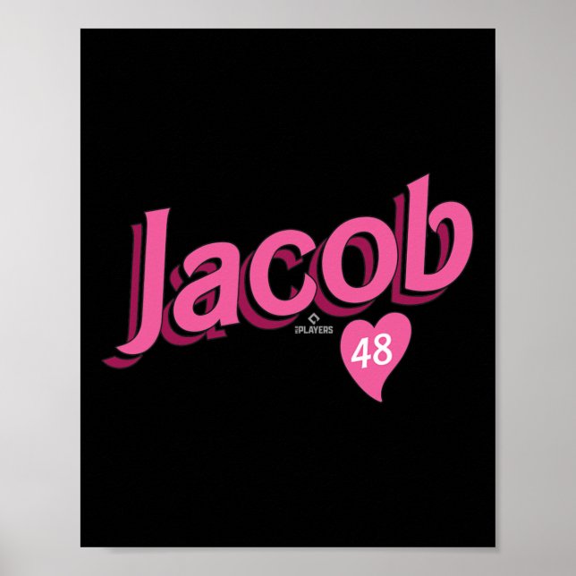 Affiche Jacob Degrom Texas Vendre la Saint-Valentin Mlbpa  (Devant)
