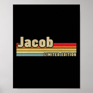 Affiche Jacob Nom Cadeau Anniversaire Personnalisé Funny C