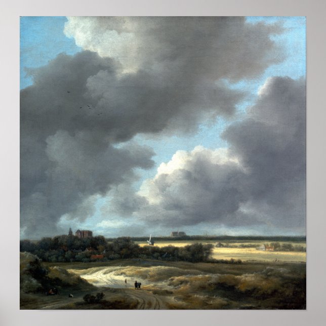 Affiche Jacob van Ruisdael Vue d'Alkmaar (Devant)