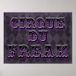 Affiche Jacquard gothique Cirque Du Freak