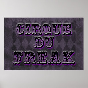 Affiche Jacquard gothique Cirque Du Freak