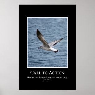 Affiche Jacques 1:22 Soyez les acteurs de la Parole