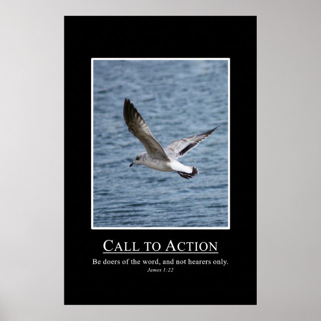 Affiche Jacques 1:22 Soyez les acteurs de la Parole (Devant)