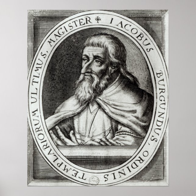 Affiche Jacques de Molay Maître des Templiers de Chevalier (Devant)