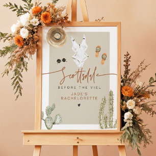 Affiche JADE Boho Desert Cactus Scottsdale Avant le Voile