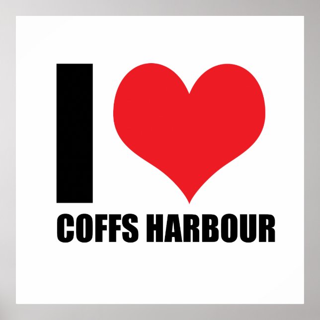 Affiche J'adore Coffs Harbour (Devant)