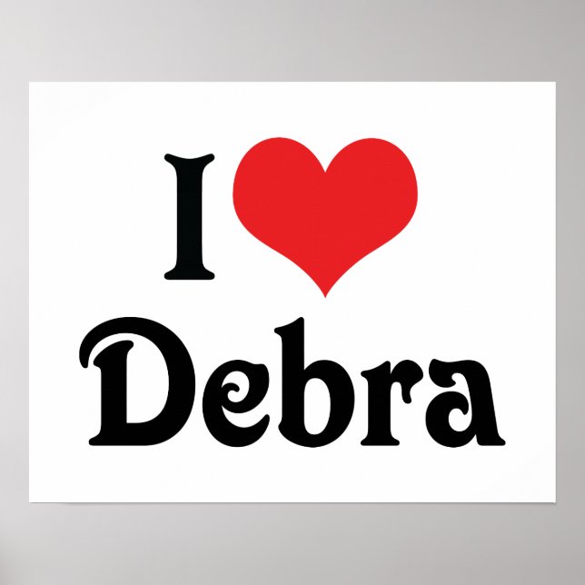 Affiche J'adore Debra (Devant)