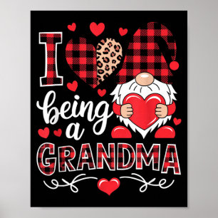 Affiche J'adore être une grand-mère gnome famille appariée