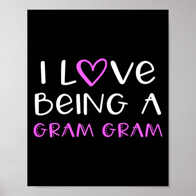 Affiche J'adore être une grand-mère gram-gram mignonne et  (Devant)