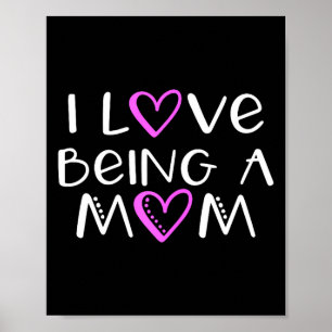 Affiche J'adore être une maman mignonne cool J'adore être 