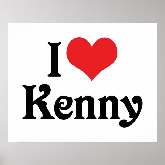 Affiche J'adore Kenny (Devant)