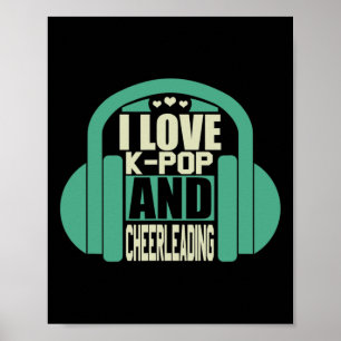 Affiche J'adore la K-pop et les cheerleaders