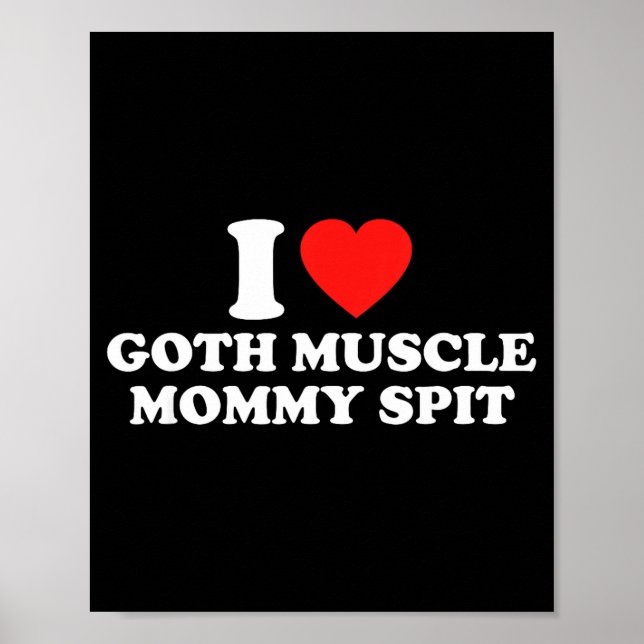 Affiche J'adore la maman musclée gothique St  (Devant)