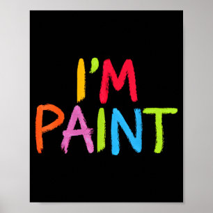 Affiche J'adore la peinture au doigt - J'aime peindre au d