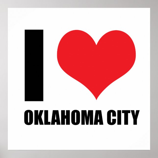 Affiche J'adore la ville d'Oklahoma (Devant)