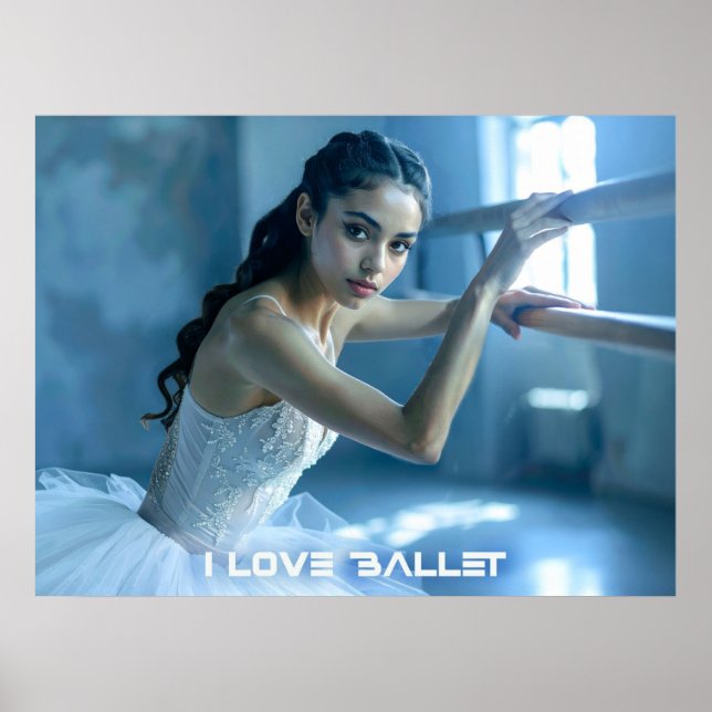AFFICHE J'ADORE LE BALLET - BALLET & DANSE (Devant)