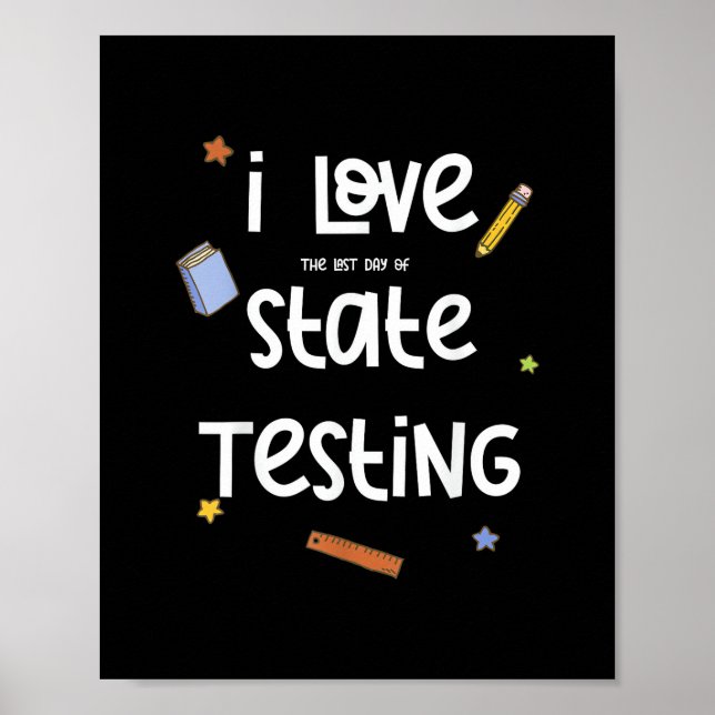 Affiche J'adore (le dernier jour de) l'évaluation d'État d (Devant)