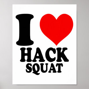Affiche J'adore le Hack Squat