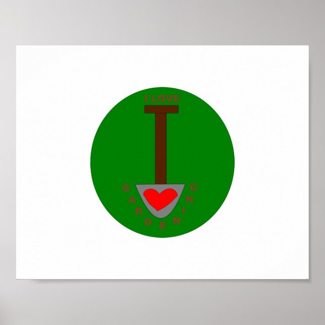 Affiche J'adore le jardinage (Devant)