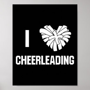Affiche J'adore l'entraîneur de cheerleading
