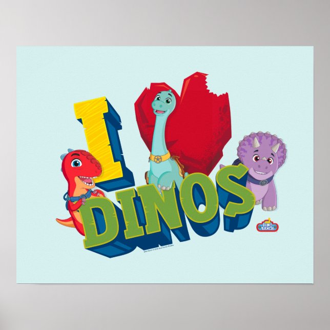 Affiche J'adore les dinos | Dino Ranch (Devant)