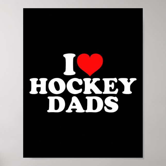 Affiche J'adore les papas de hockey  (Devant)