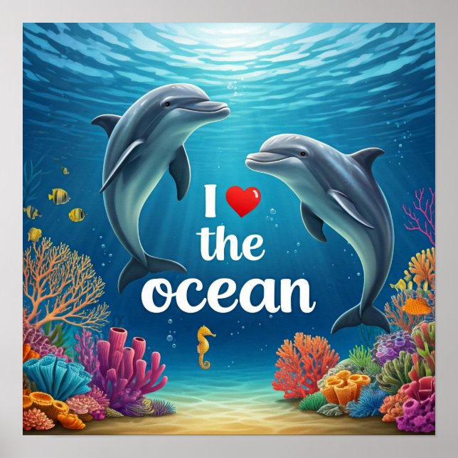Affiche J'adore l'océan (Devant)