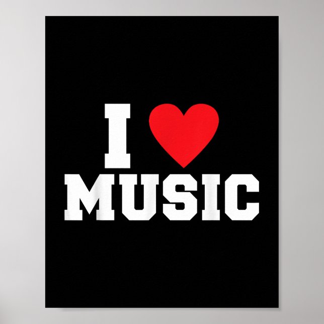 Affiche J'adore Music Lover (Devant)